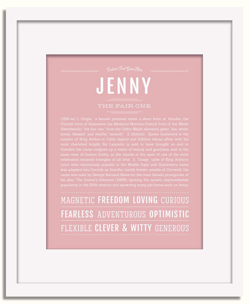 Frame Options | Dusty Rose | White Frame, Matted