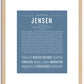 Jensen (female) | Name Art Print