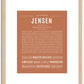 Jensen (male) | Name Art Print