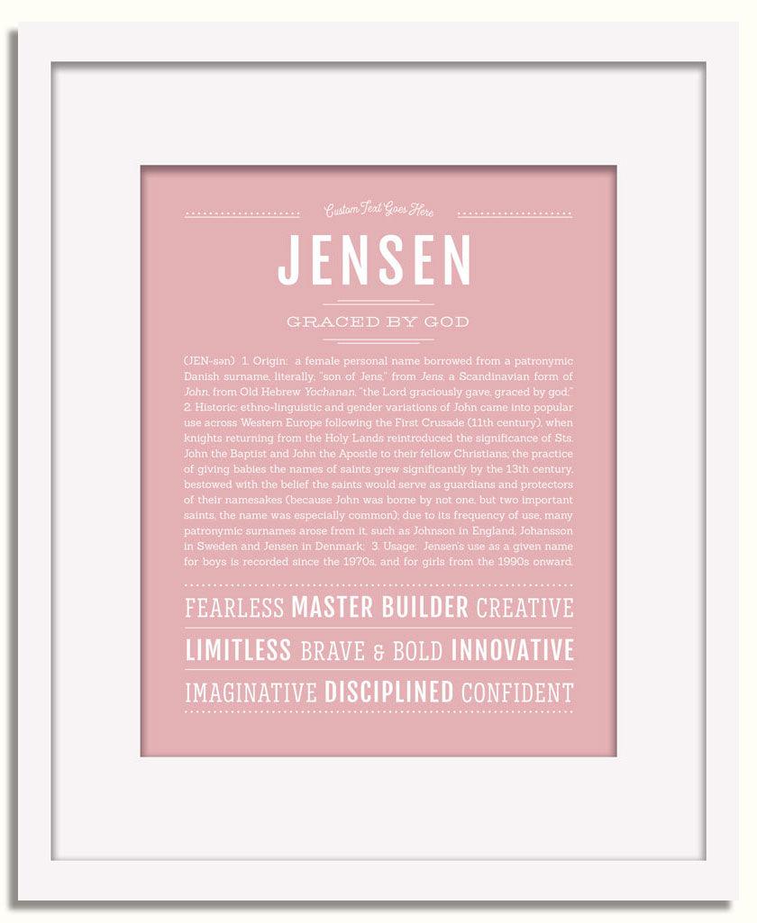 Frame Options | Dusty Rose | White Frame, Matted