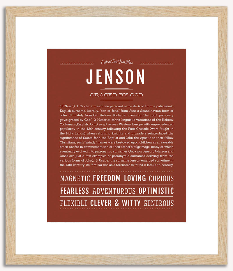 Jenson | Name Art Print