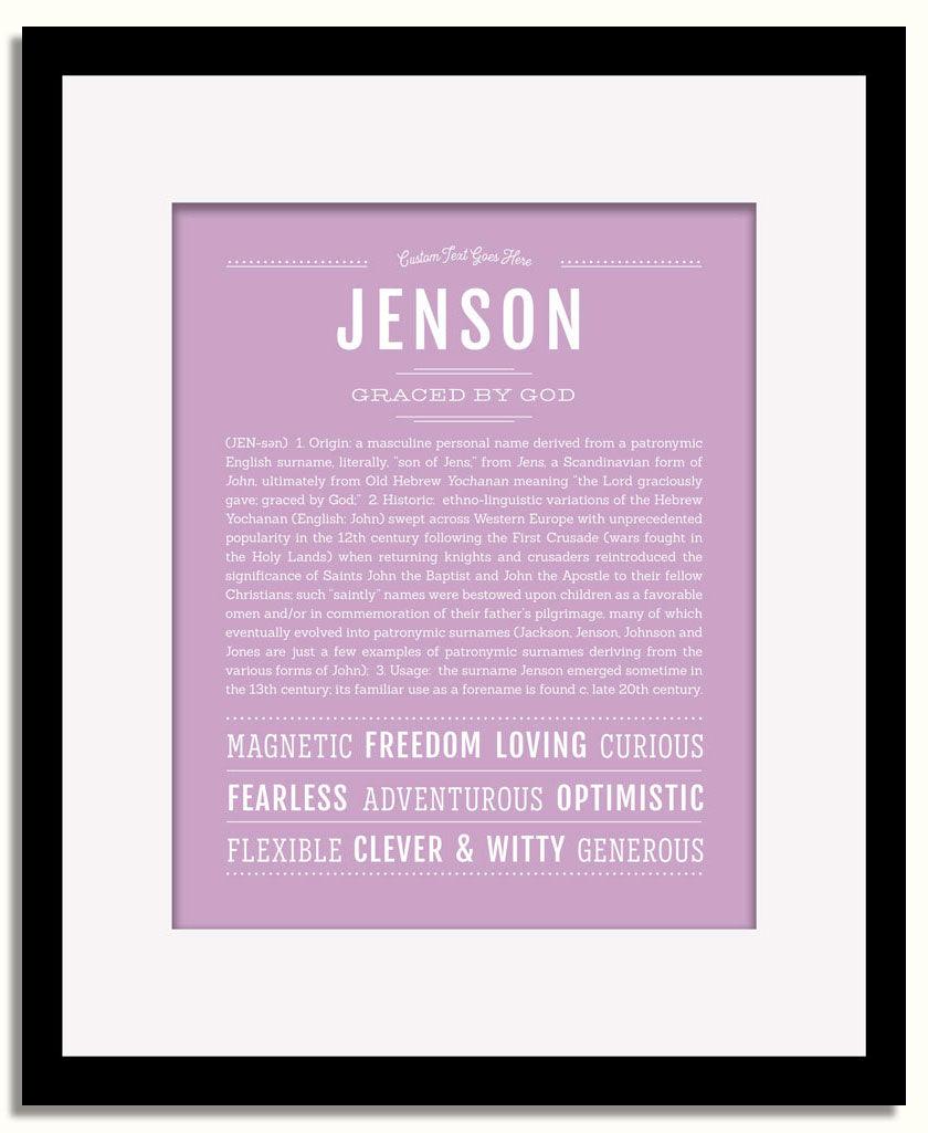 Frame Options | Lilac | Black Frame, Matted