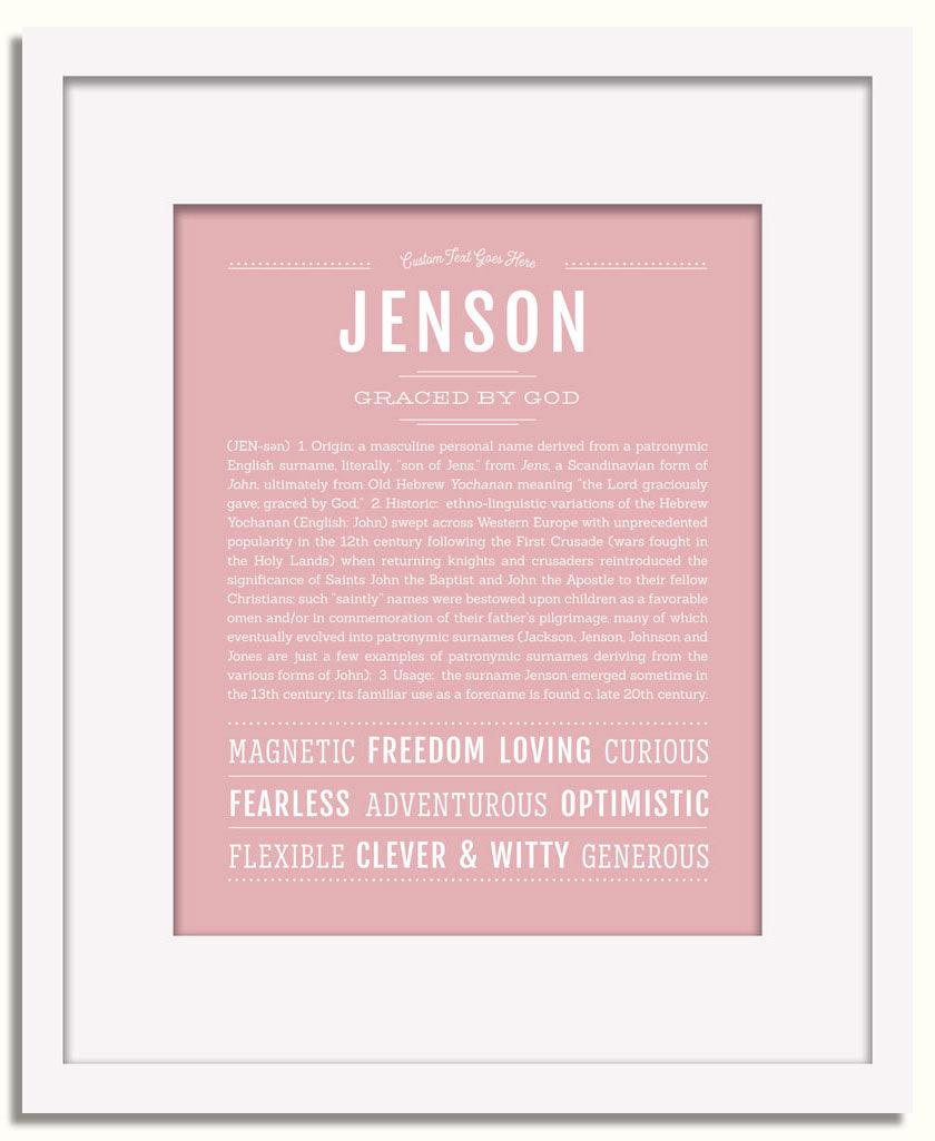 Frame Options | Dusty Rose | White Frame, Matted