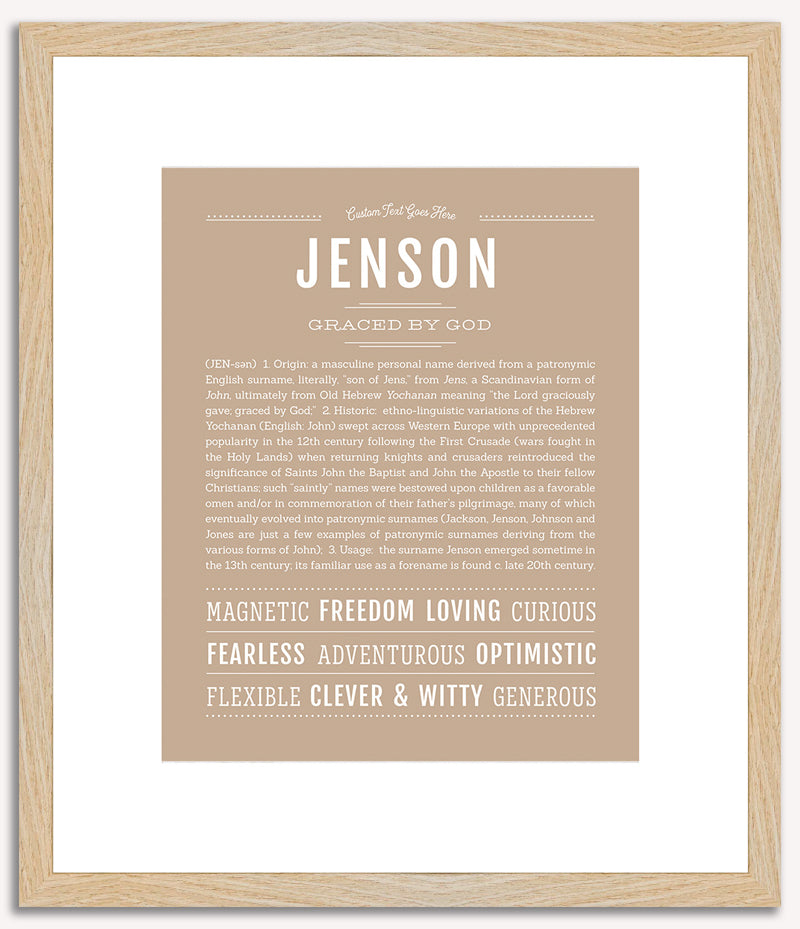 Jenson | Name Art Print