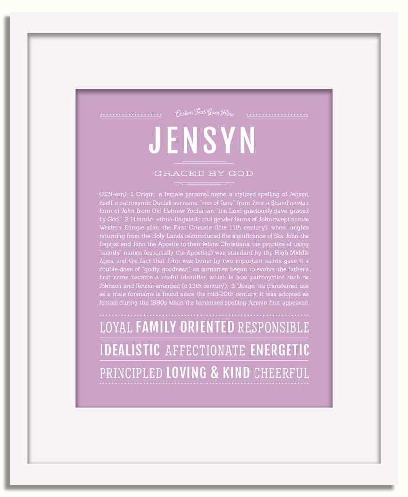 Frame Options | Lilac | White Frame, Matted