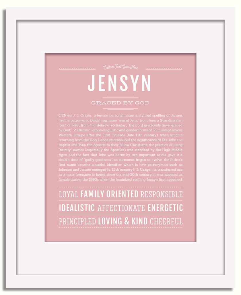 Frame Options | Dusty Rose | White Frame, Matted