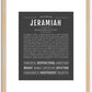 Jeramiah | Name Art Print