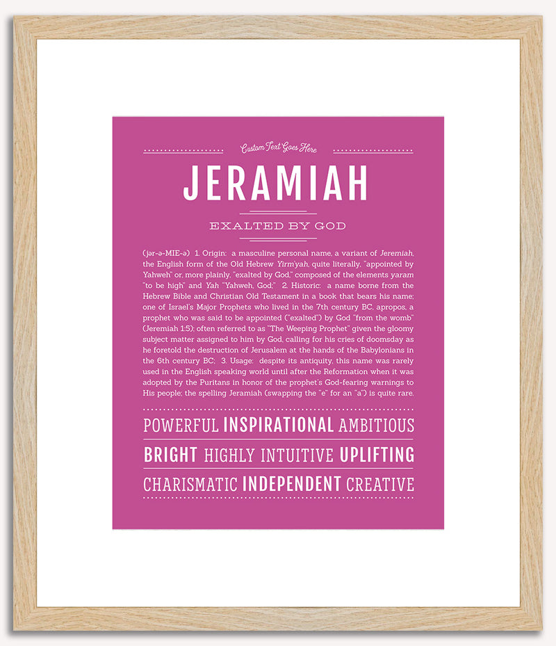 Jeramiah | Name Art Print