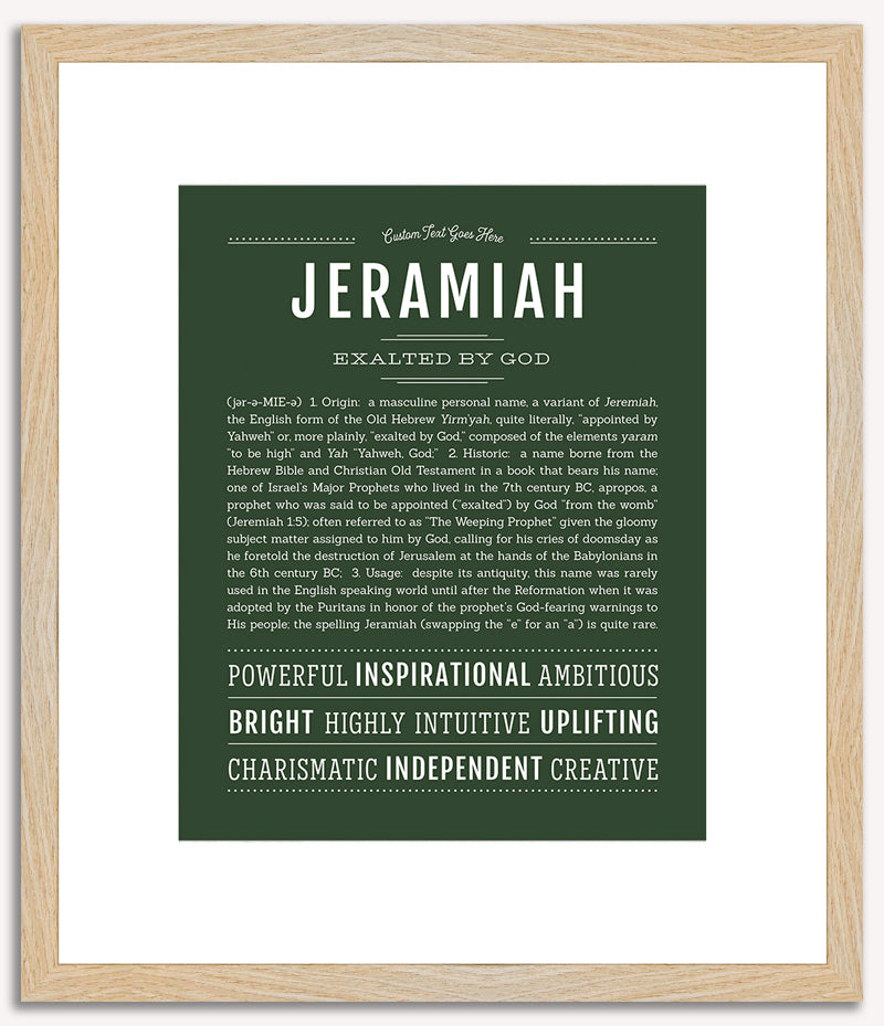 Jeramiah | Name Art Print