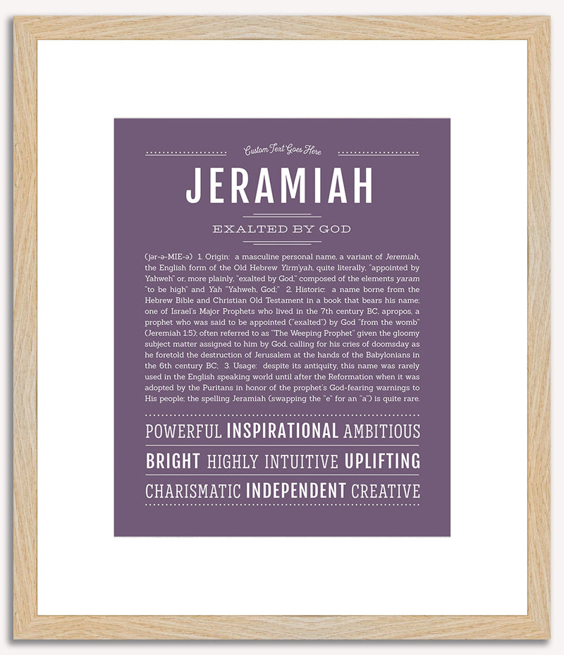 Jeramiah | Name Art Print