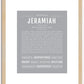 Jeramiah | Name Art Print