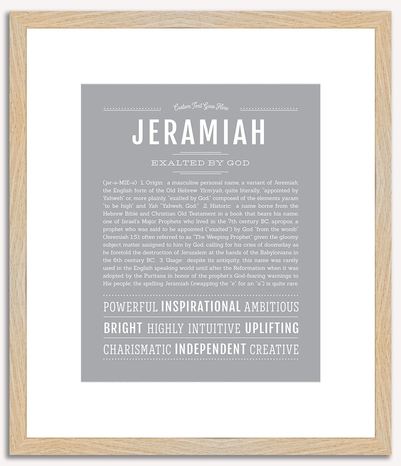 Jeramiah | Name Art Print