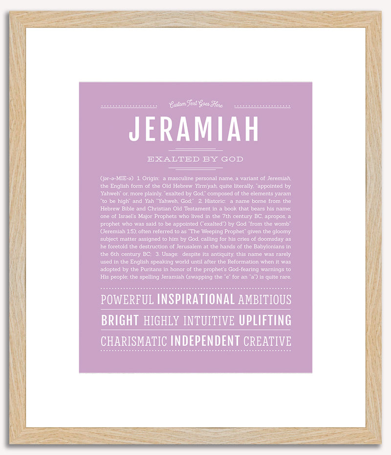 Jeramiah | Name Art Print