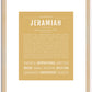 Jeramiah | Name Art Print