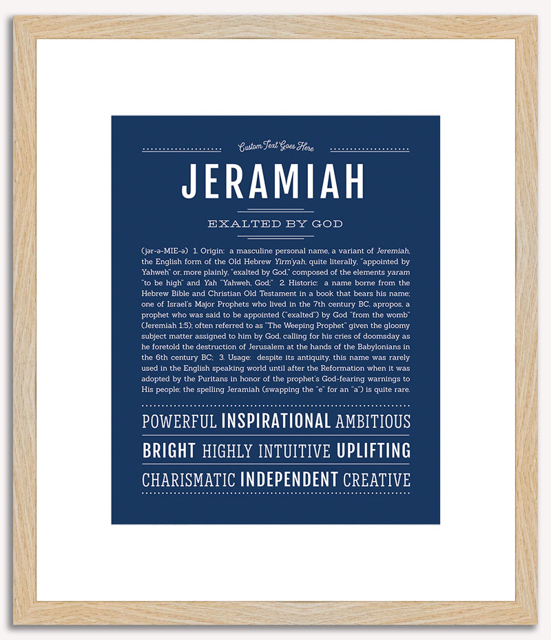 Jeramiah | Name Art Print