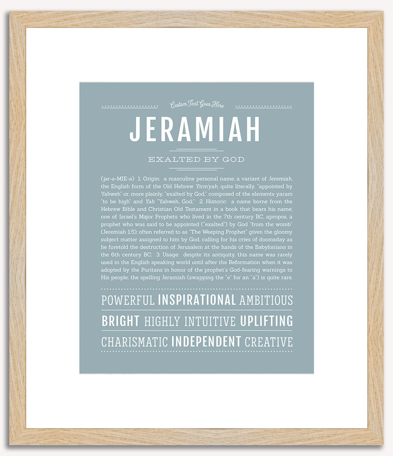 Jeramiah | Name Art Print