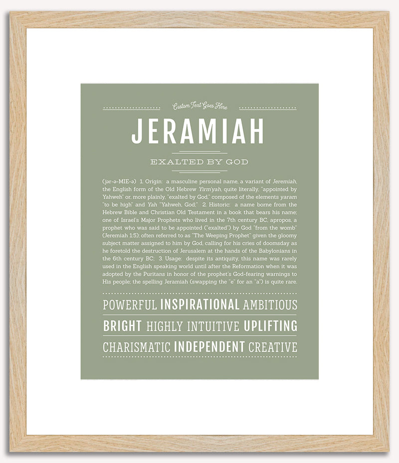 Jeramiah | Name Art Print