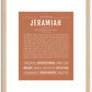 Jeramiah | Name Art Print