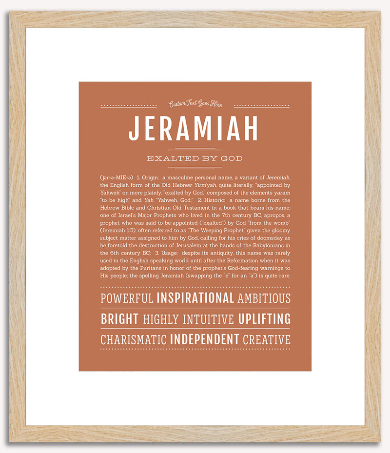 Jeramiah | Name Art Print