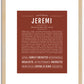 Jeremi | Name Art Print