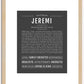 Jeremi | Name Art Print