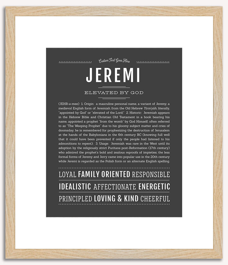 Jeremi | Name Art Print