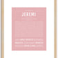 Jeremi | Name Art Print