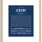 Jeremi | Name Art Print