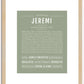 Jeremi | Name Art Print