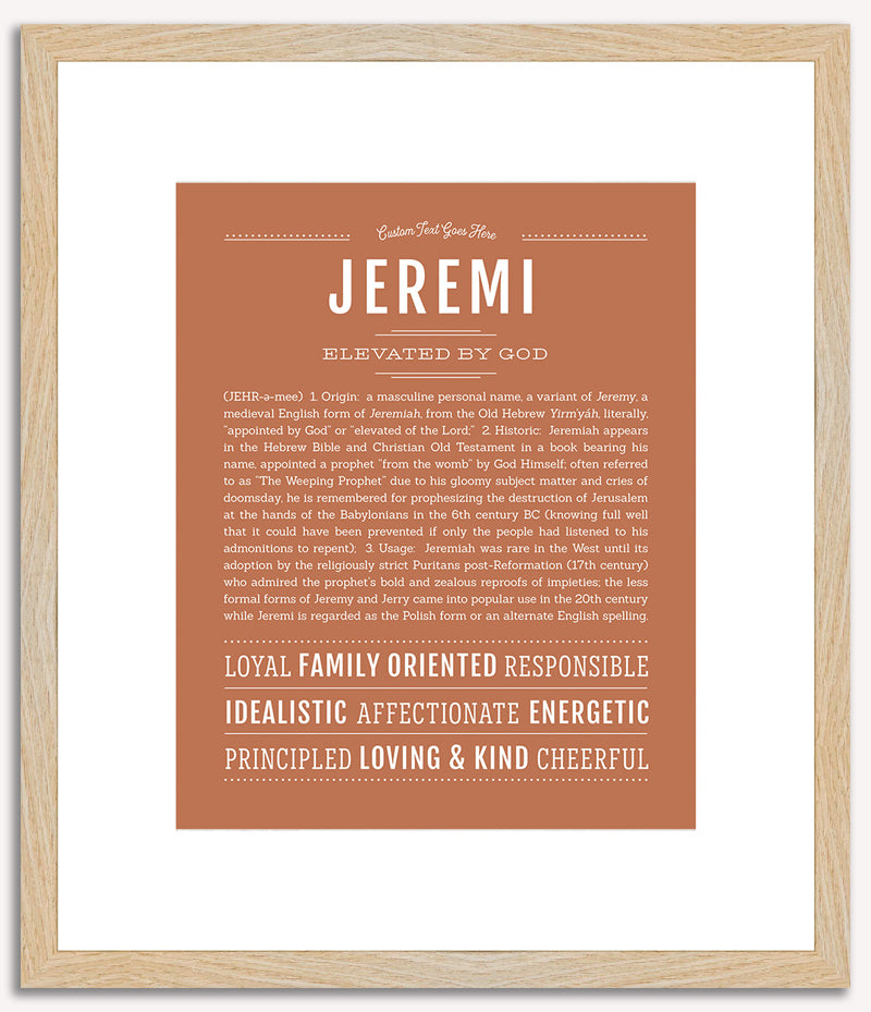 Jeremi | Name Art Print