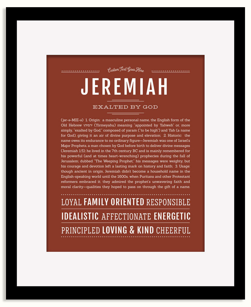 Frame Options | Bordeaux | Black Frame, Matted