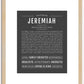 Jeremiah | Name Art Print