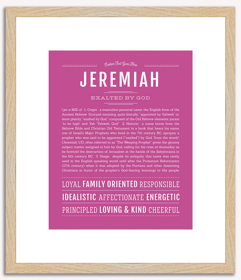 Jeremiah | Name Art Print