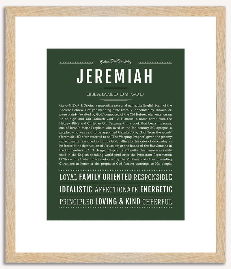 Jeremiah | Name Art Print