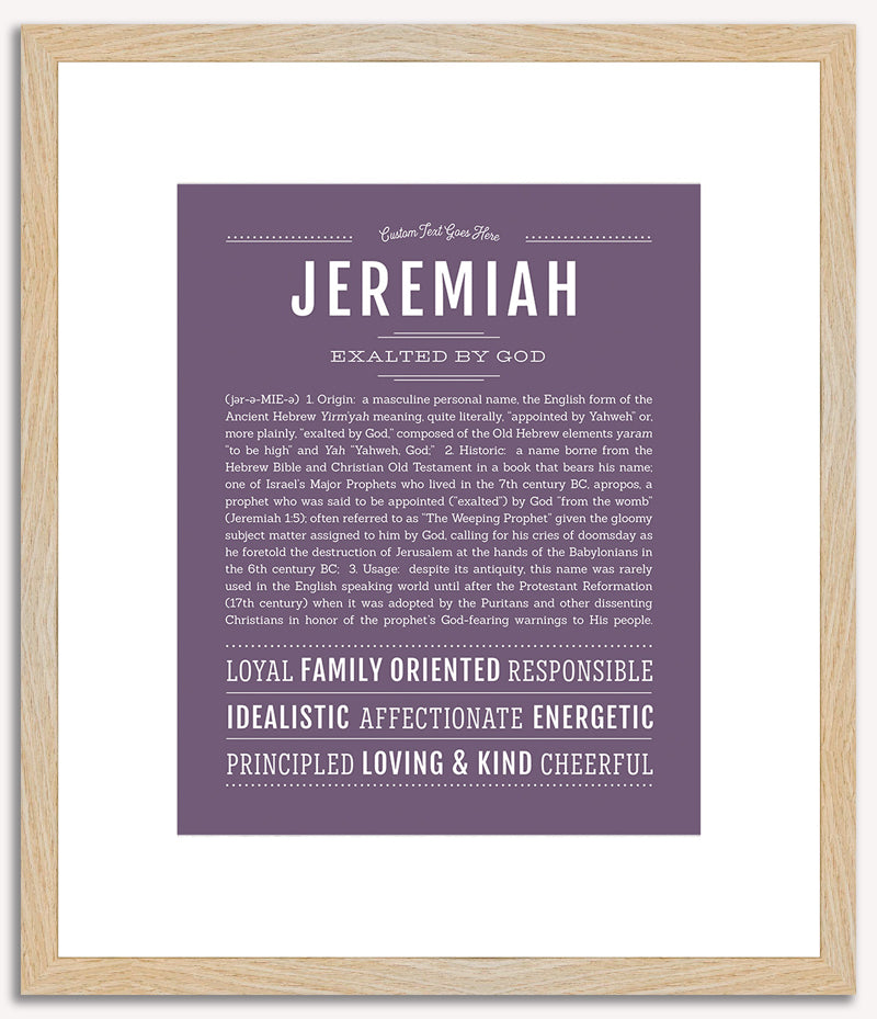 Jeremiah | Name Art Print