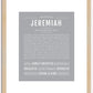 Jeremiah | Name Art Print