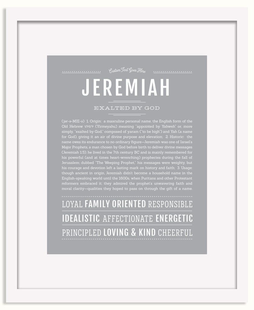 Frame Options | Light Gray | White Frame, Matted