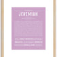 Jeremiah | Name Art Print