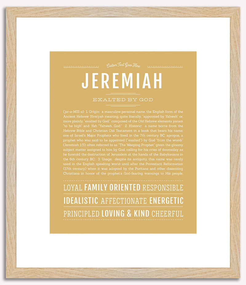 Jeremiah | Name Art Print