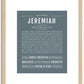 Jeremiah | Name Art Print