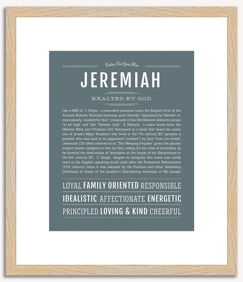 Jeremiah | Name Art Print