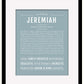 Frame Options | Powder Blue | Black Frame, Matted