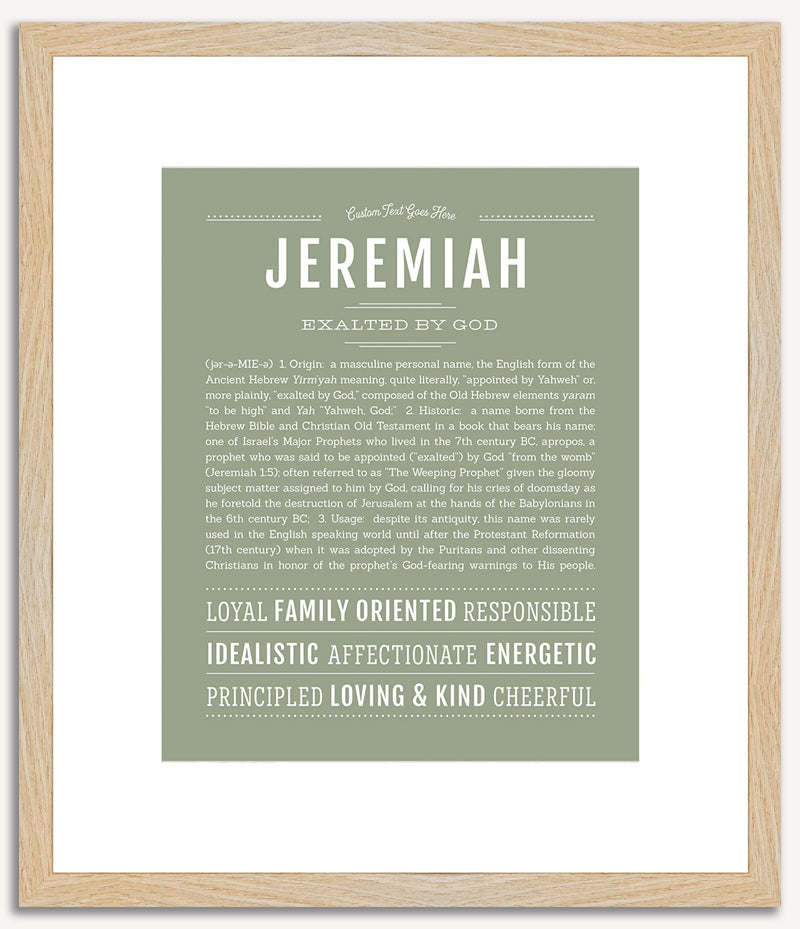 Jeremiah | Name Art Print