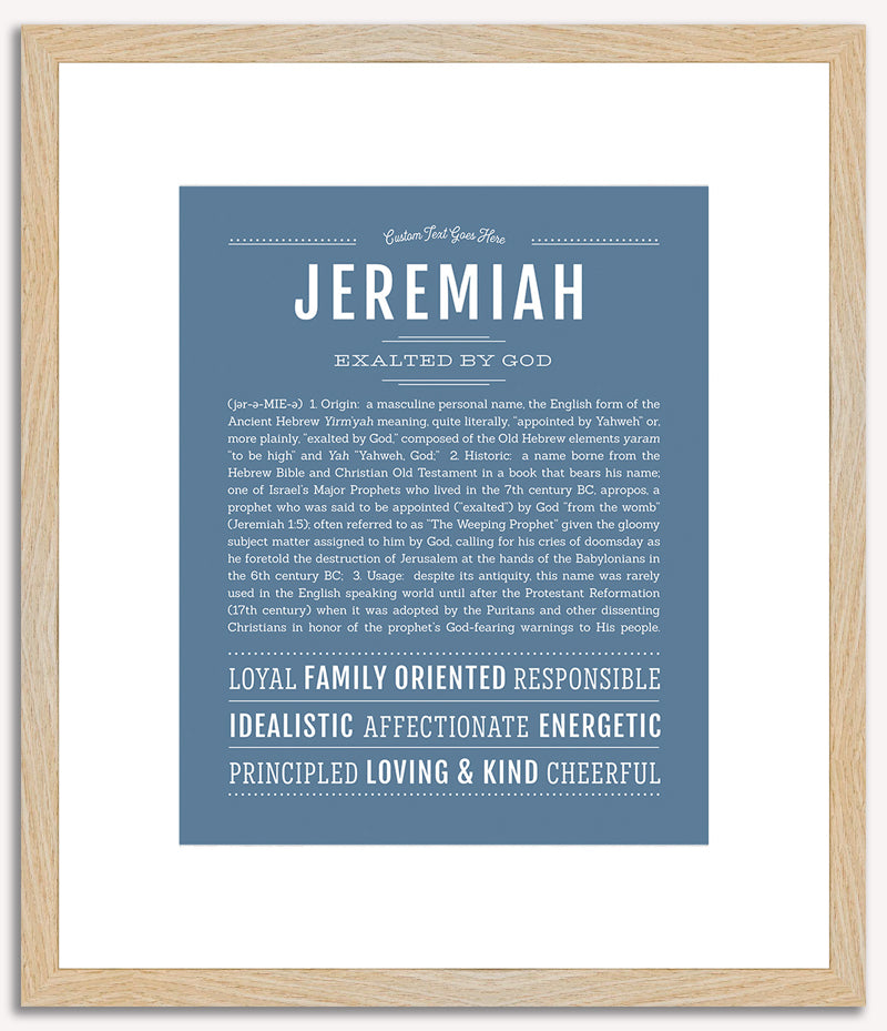 Jeremiah | Name Art Print