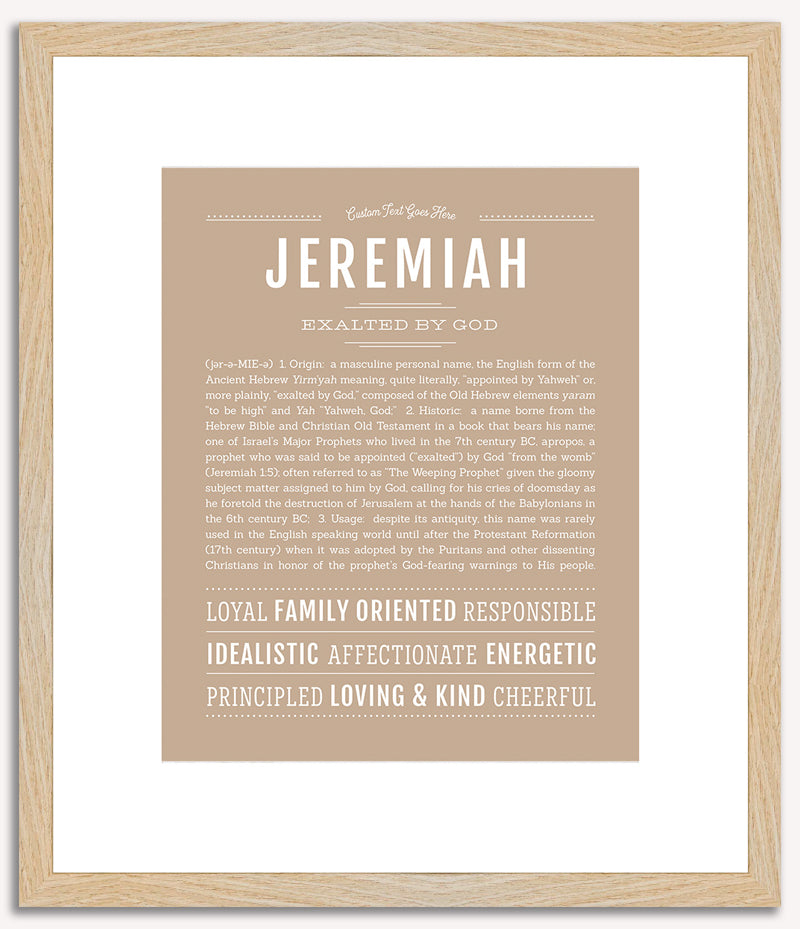 Jeremiah | Name Art Print