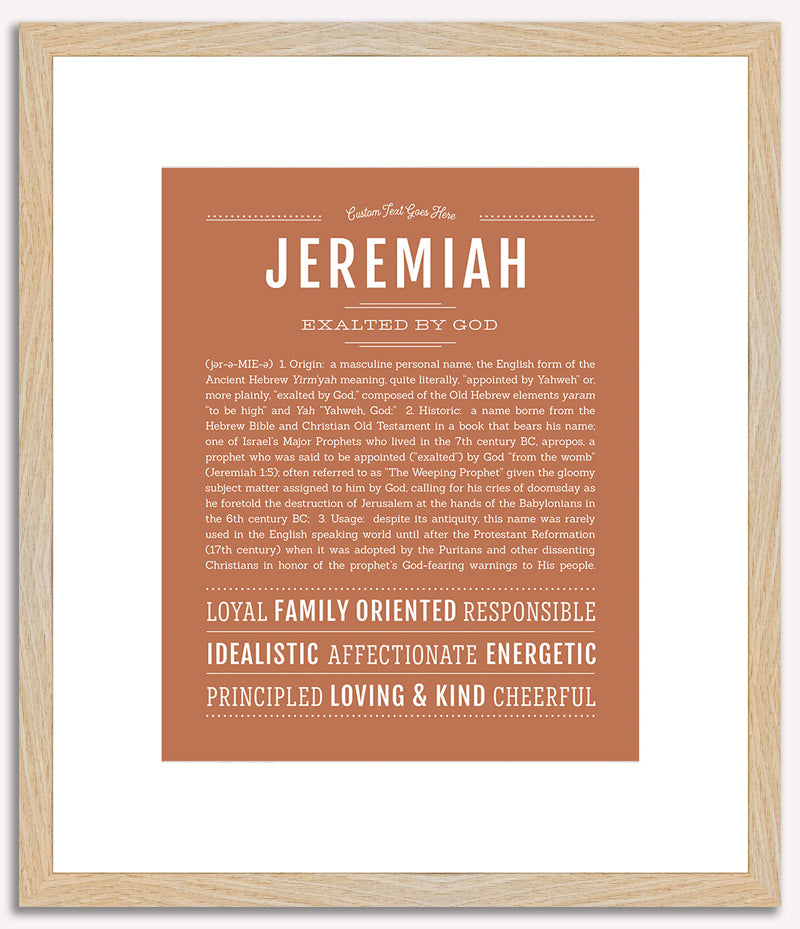 Jeremiah | Name Art Print