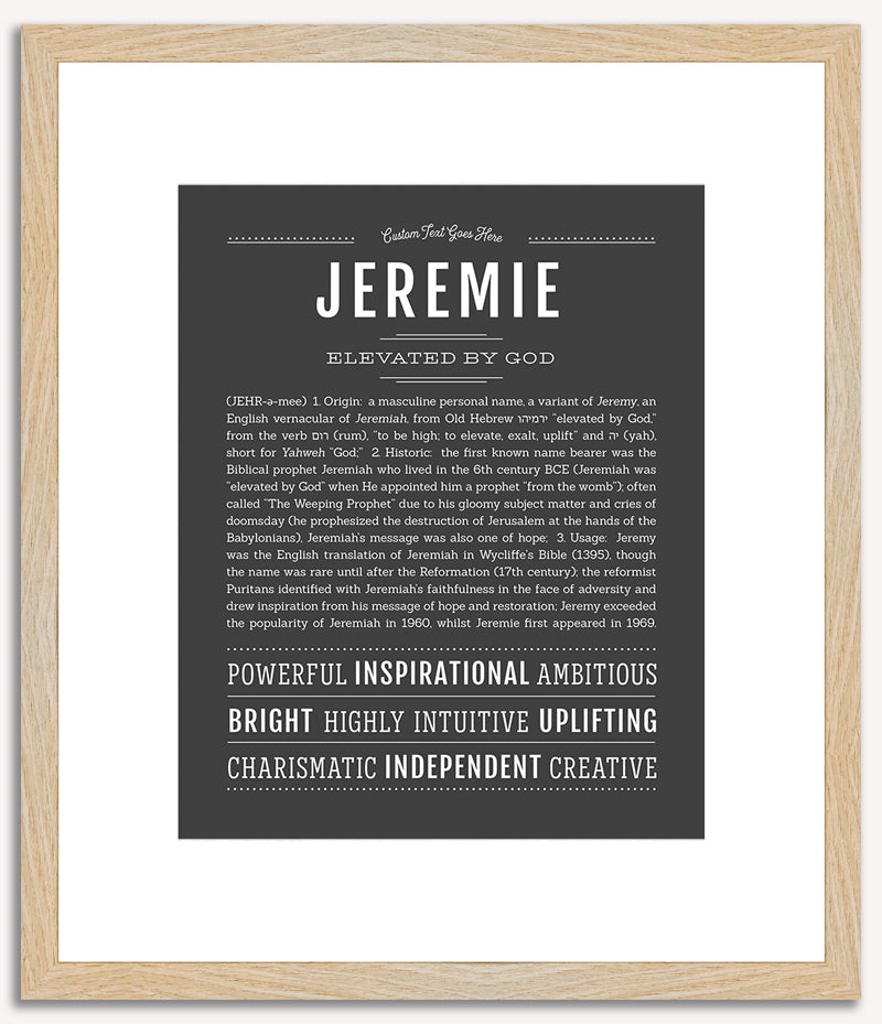 Jeremie | Name Art Print