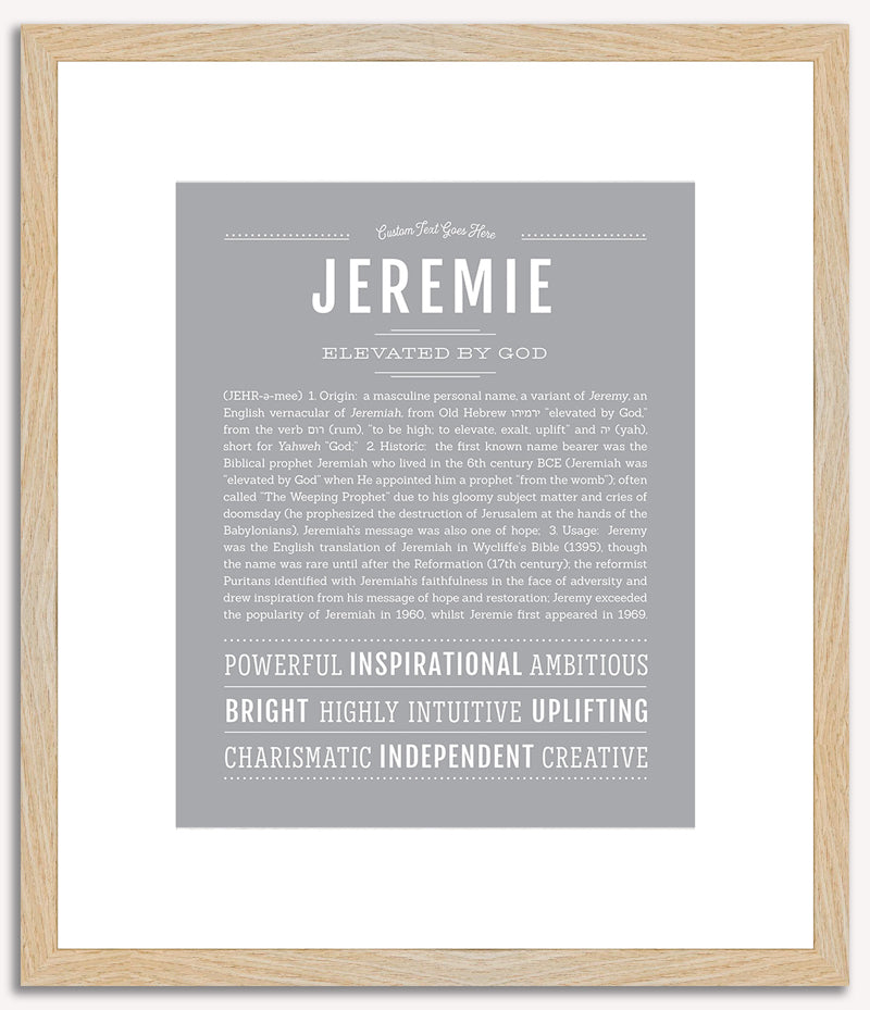 Jeremie | Name Art Print