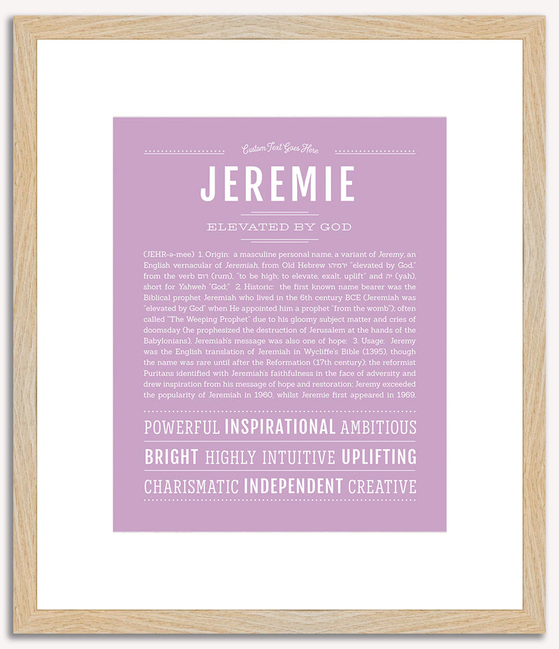 Jeremie | Name Art Print