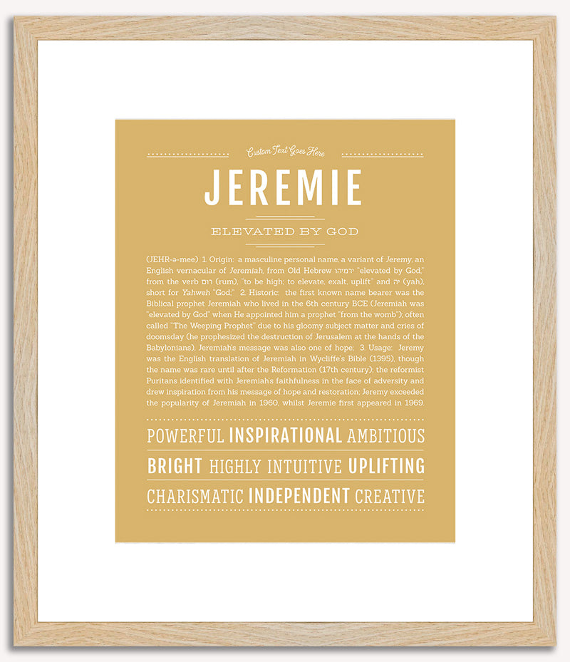 Jeremie | Name Art Print